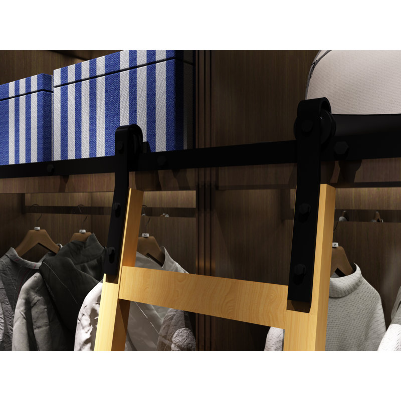 Ensemble de quincaillerie pour porte de grange coulissante à rail simple standard, 74 po