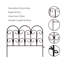 SCENDOR Panneau de clôture décoratif de jardin 5 pièces l 18 po x H 16 po, clôture de jardin clôture pour animaux