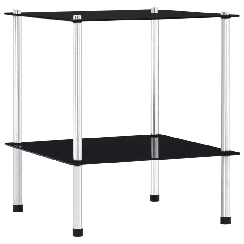 Abrahante 40cm W Metal Shelving Unit, Black