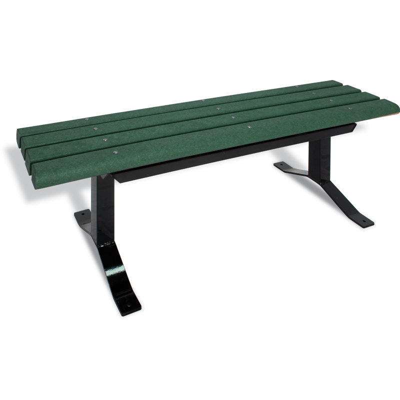 Banc de parc en plastique UltraSite, 72 po (planches 2 x 4), vert