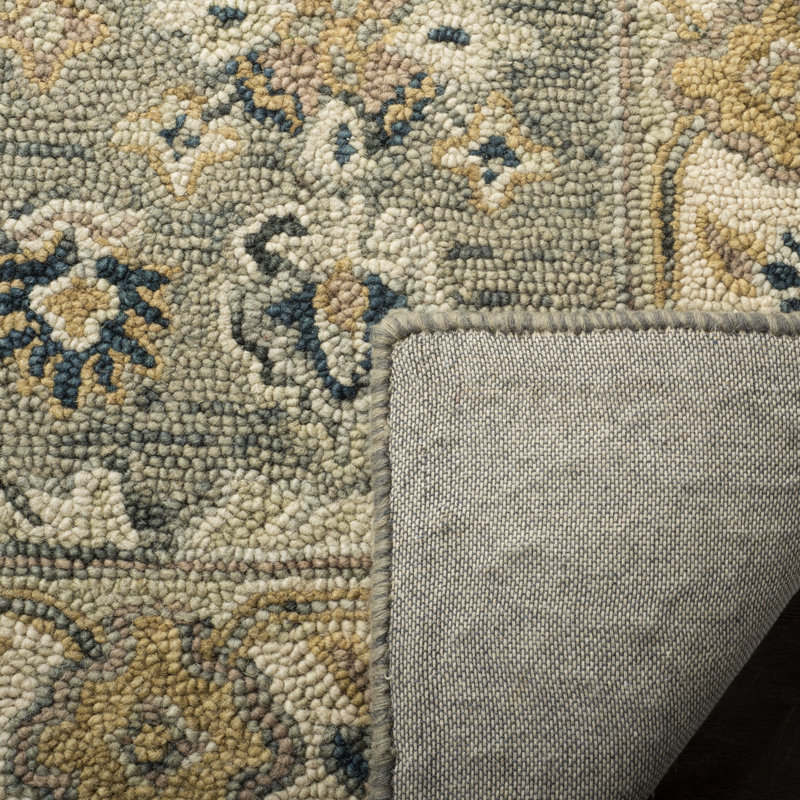 Vahakn Hand Tufted Wool Oriental Rug, Square 5'