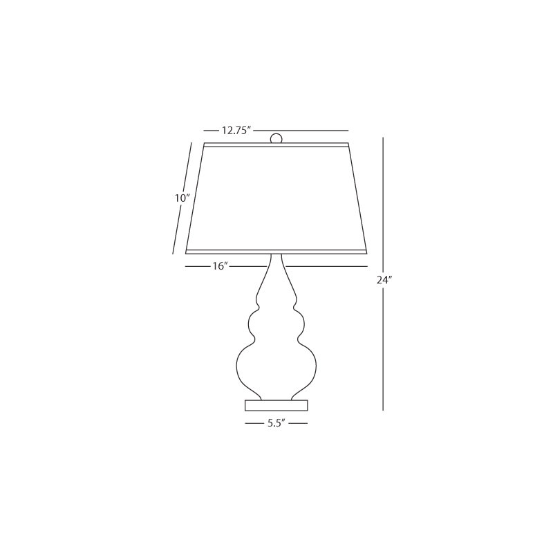 Table Lamp, Razzle Rose