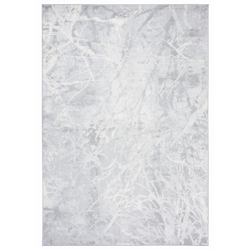 Abstract Power Loomed Area Rug, Rectangle 4' x 6'