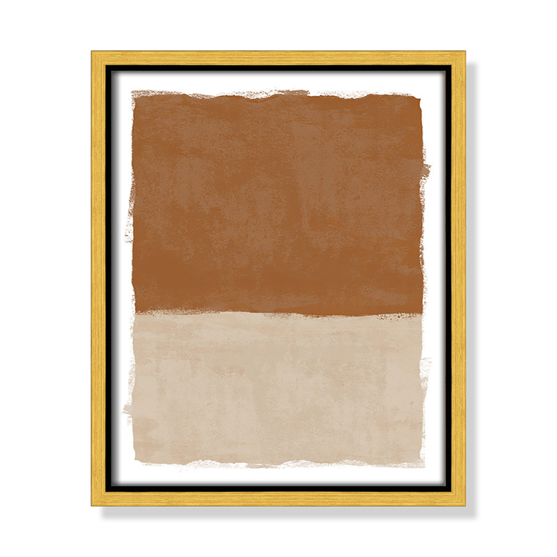 «Carmel Crush I Print» par Natalie Carpentieri, L 9,5 po x H 11,5 po, Flotteur doré