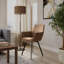 Metal Dining Chairs in Hide Leather-883128697