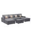 Canapé modulaire à méridienne double 5 pièces avec pieds interchangeables Latitude Run®-94938815