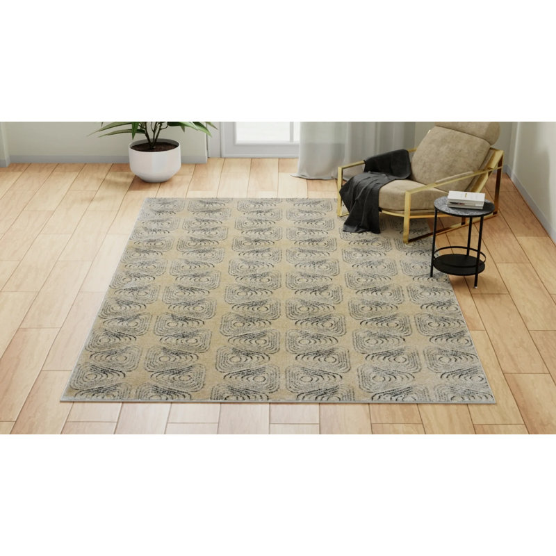 Neace Contemporary Netsuke Area Rug, Rectangle 8' x 10'