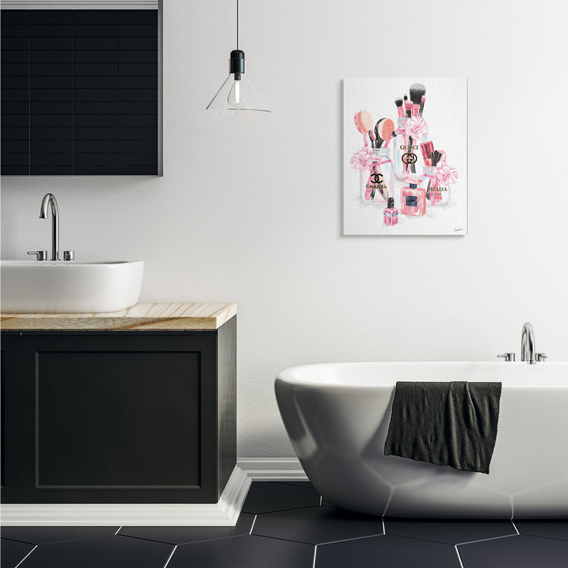 Accessoires de mode glamour en pots, H 30 po x l 24 po, Toile tendue