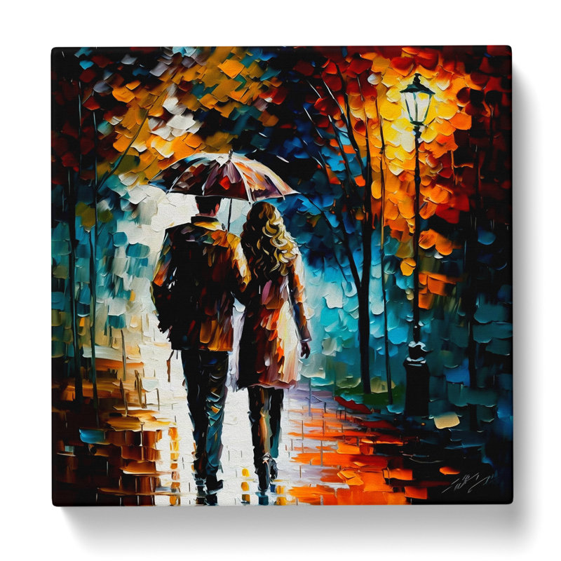 Lovers Palette Knife - Wrapped Canvas, 35cm H x 35cm W x 3cm D