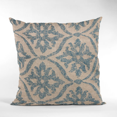 Flowers Linen Indoor/Outdoor Pillow Cover & Insert