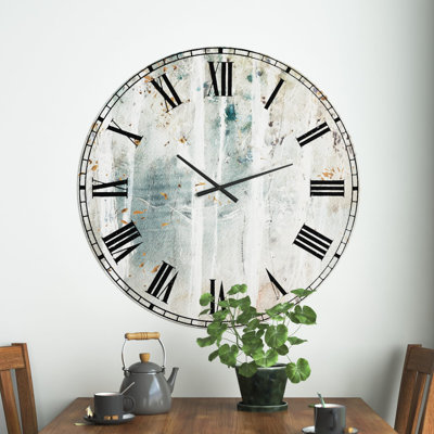 Wall Clock, Forest Landscape Farmhouse Decor - Burkhart A Woodland Walk Into The Forest VI