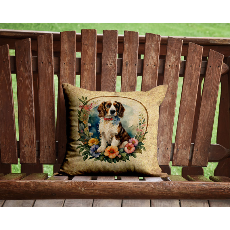 Outdoor Throw Pillow, 14" H x 14" W x 3" D