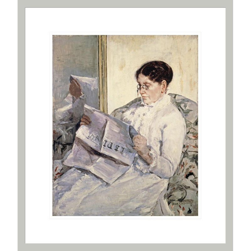 «Le Figaro» par Mary Cassatt, H 20,66 po x l 17,75 po
