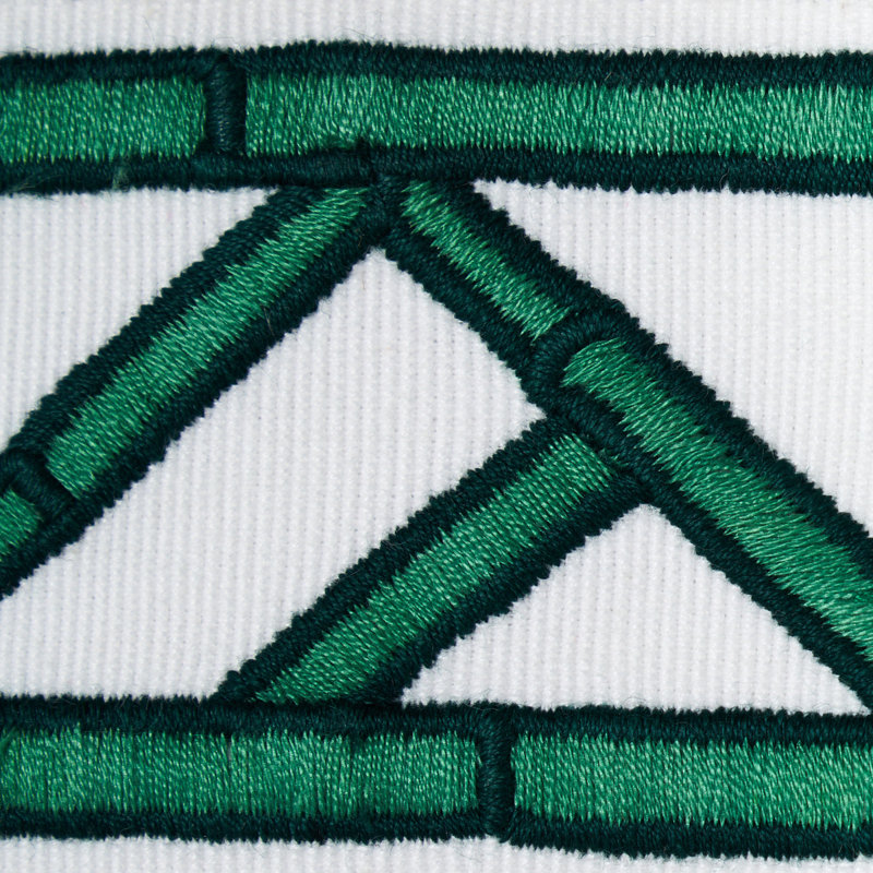 Ruban de treillis en bambou Schumacher x David Kaihoi, Vert