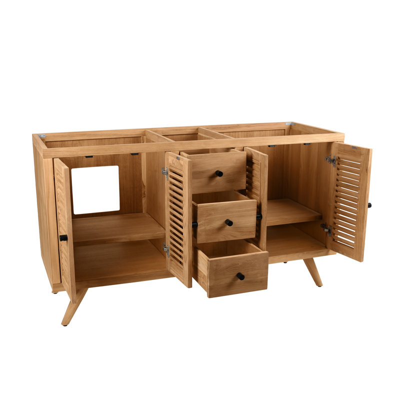 Harper 60'' W Double Bathroom Vanity Base