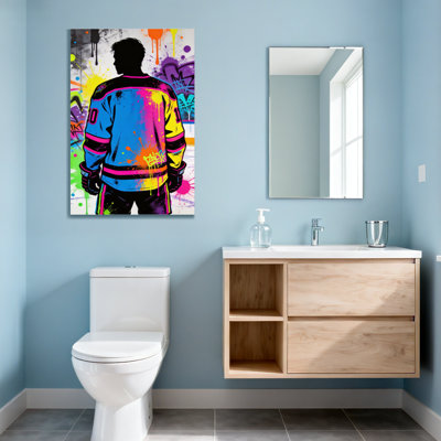Abstract Colourful Graffiti Hockey Jersey Art Print