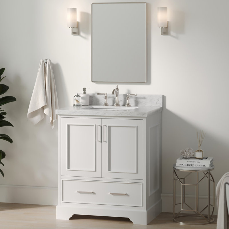 Peightyn 30.5'' Single Bathroom Vanity Base Only, White