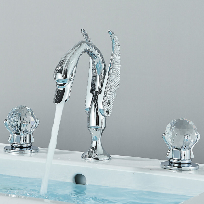 Widespread 2-handle Bathroom Faucet, Chrome