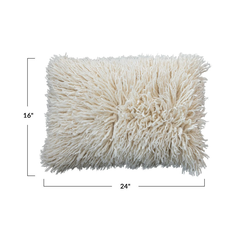Wool Square Throw Pillow Cover & Insert