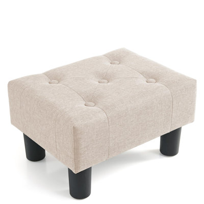 Small Foot Stool Ottoman, Velvet Ottoman Foot Rest With Legs, Rectangle Foolstool Ottomans For Couch, Ottoman Foot Stools For Living Room Entryway