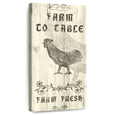 Panneau de ferme à table