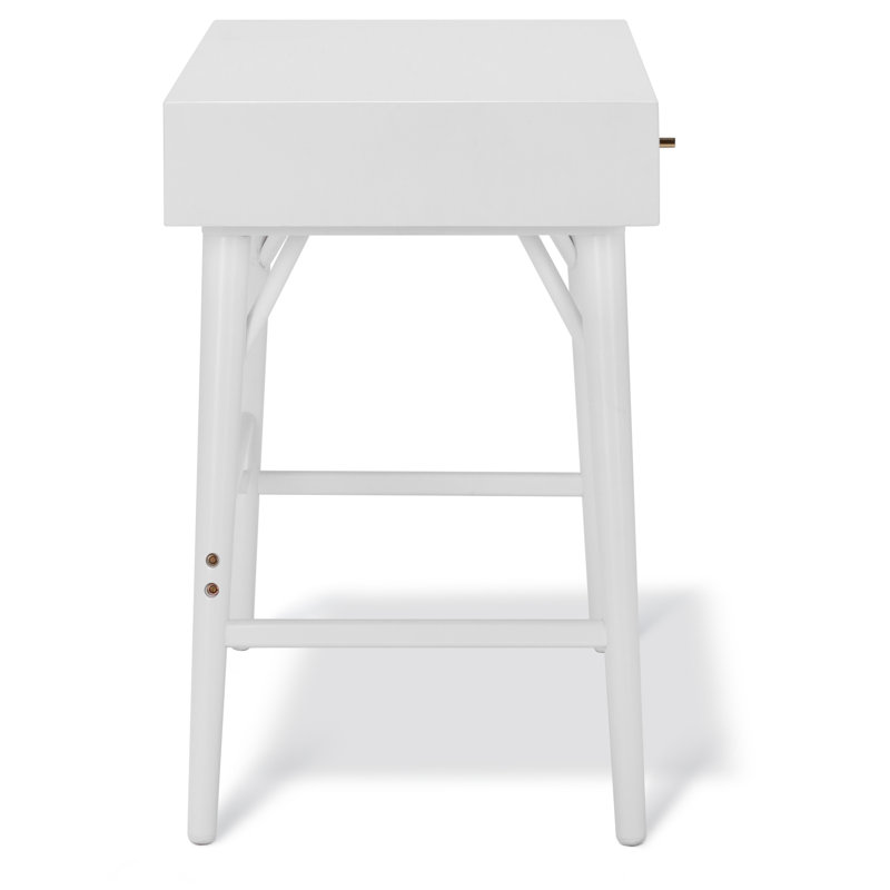 Bureau en bois Lundquist, Blanc