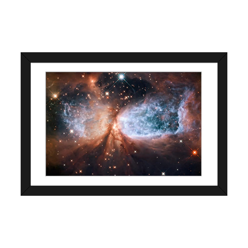 « céleste snow angel s106 nebula », impression sur toile tendue Lenworth, H 16 po x l 24 po x P 1 po, Papier avec cadre noir