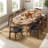 Extendable Dining Table Sets(Must include both Table and Chair), Modern Wood