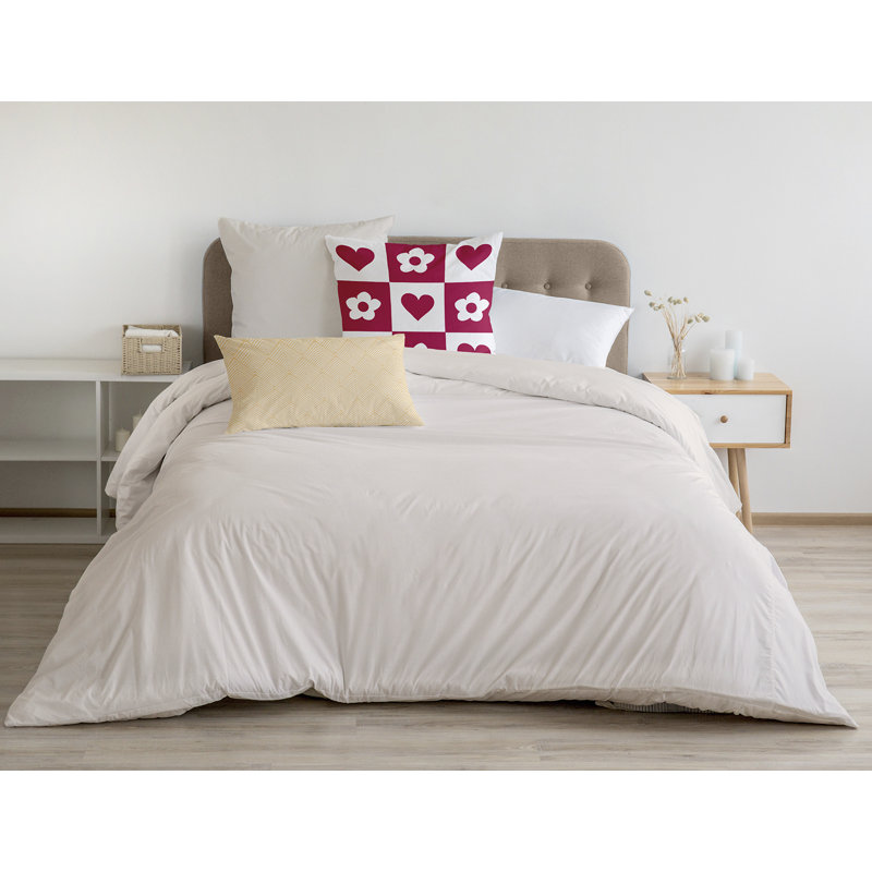 Reversible Throw Pillow, 18" H x 18" W, Square