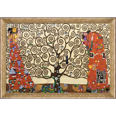 « the tree of life, stoclet frise » par gustav klimt,, peinture encadrée