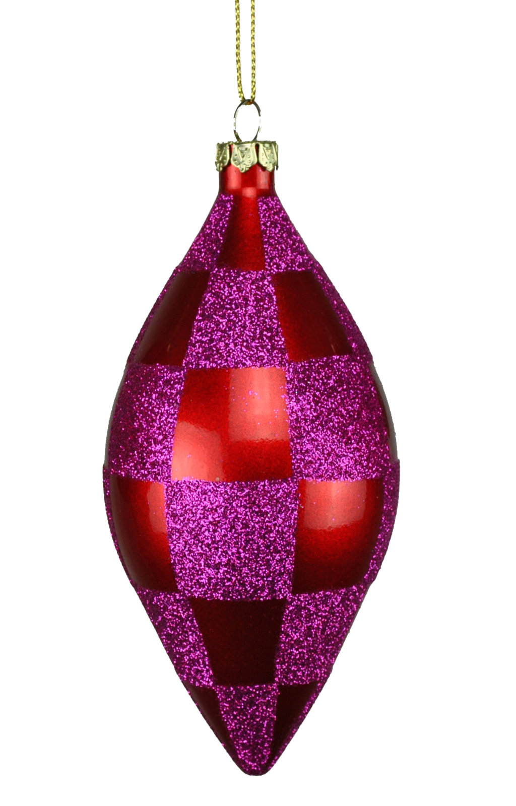 5" Finial Ornament, Fuchsia