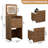 Vanity Desk with 3 Drawers and Rolling Stool