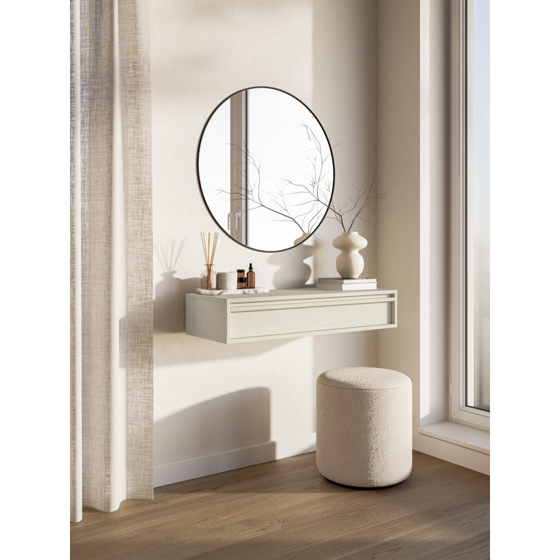 Akhi 90 cm W Console Table, Beige