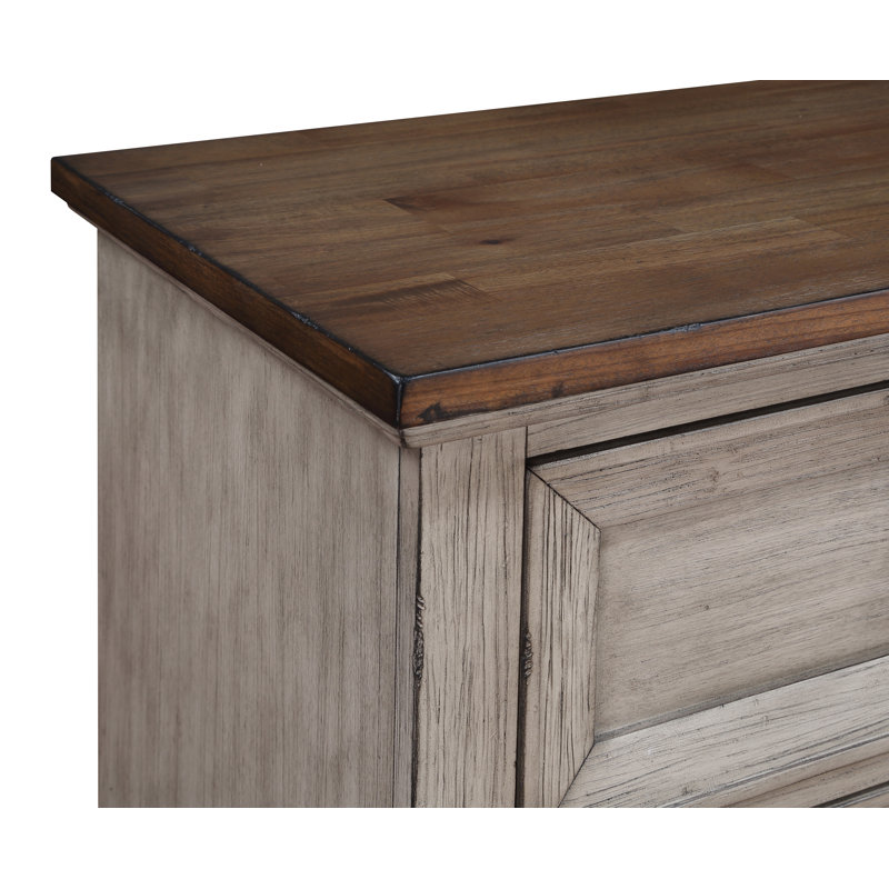 Eileen 2 - Drawer Solid Wood Nightstand in Creme