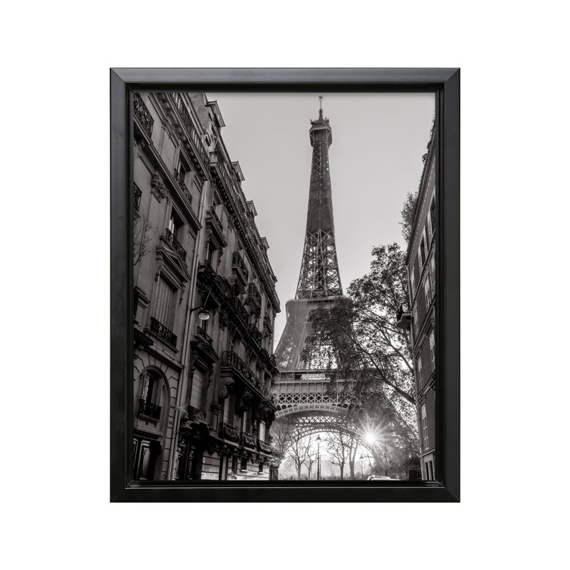 Tour Eiffel No2, Black Framed, Canvas, 08"H x 10"W