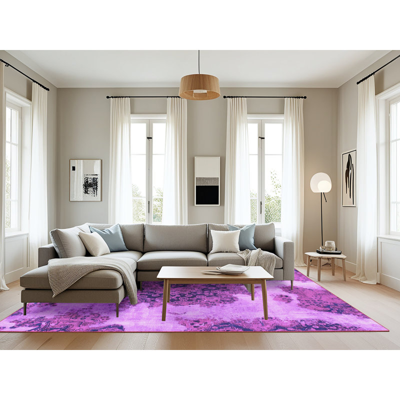 Tapis mauve Deah, Rectangle 8 pi x 12 pi