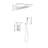 Shower System,Waterfall Rainfall Shower Head With Handheld, Shower Faucet Set For Bathroom Wall Mounted