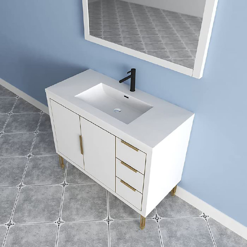 41.93'' Single Bathroom Vanity with Top