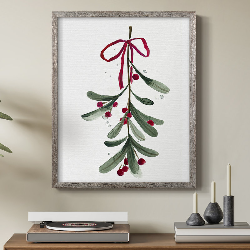 «Warm Winter Wishes V», reproduction encadrée en bois massif, H 21 po x l 17 po