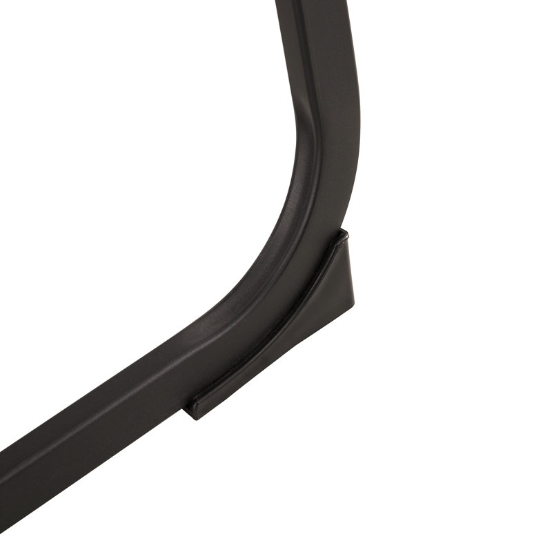 Ensemble de 2 chaises noires en polyuréthane