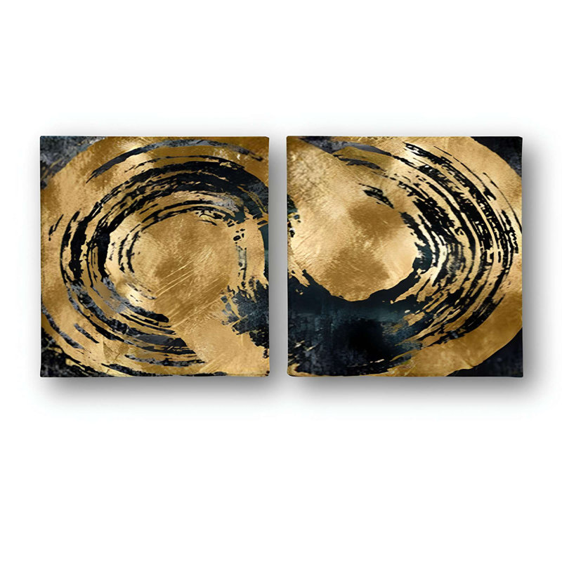 Stunning Decorative Canvas Paintings (2 Pieces), 19.7 x 19.7 Inches Each | 100% Canvas with 100% Wooden Frames | Perfect for Living Room & Bedroom Decor, Adds Elegance and Style to Any Space
