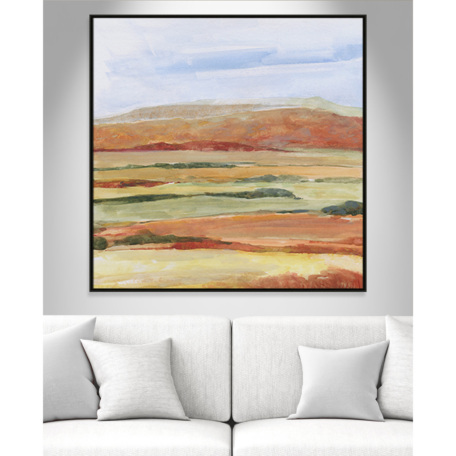 Sedona Magic Print by Sally Swatland, Espresso, 46.5" H x 46.5" W x 2" D