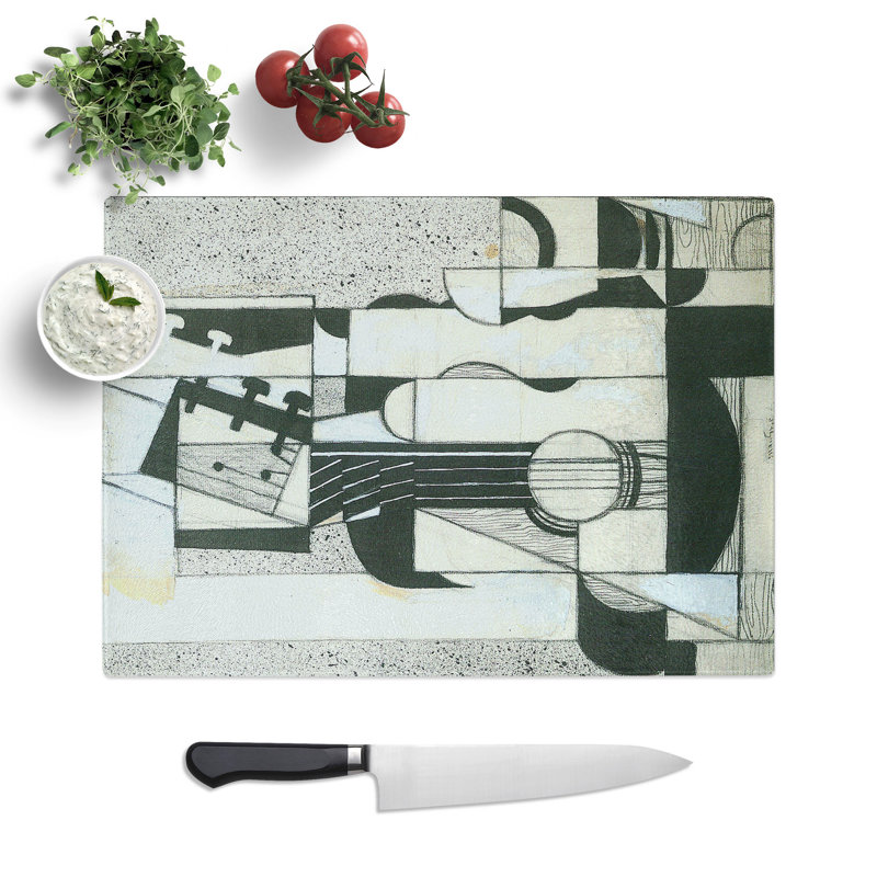 Guitar Vol.2 by Juan Gris Chopping Board, 0.4cm H x 28.5cm W x 39cm L