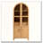 71″ Tall Arched Kitchen Pantry Cabinet with Door Shelves and Hidden Drawer-1661149001