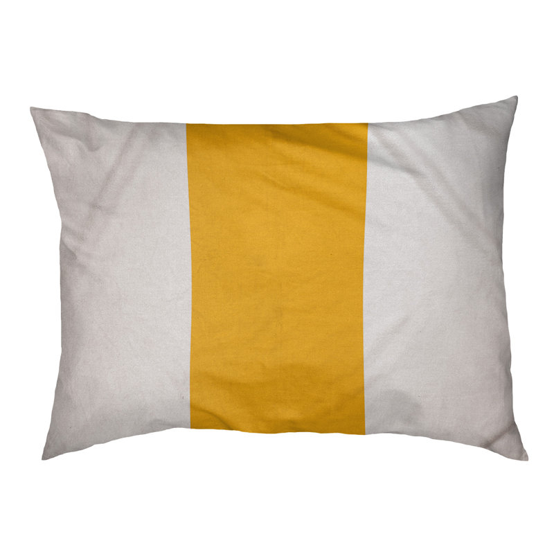 Coussin Washington, Petit (l 28 po x P 18 po x H 6 po), Blanc / Doré