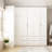 Wardrobe Set With Top Cabinet And Elegent Design