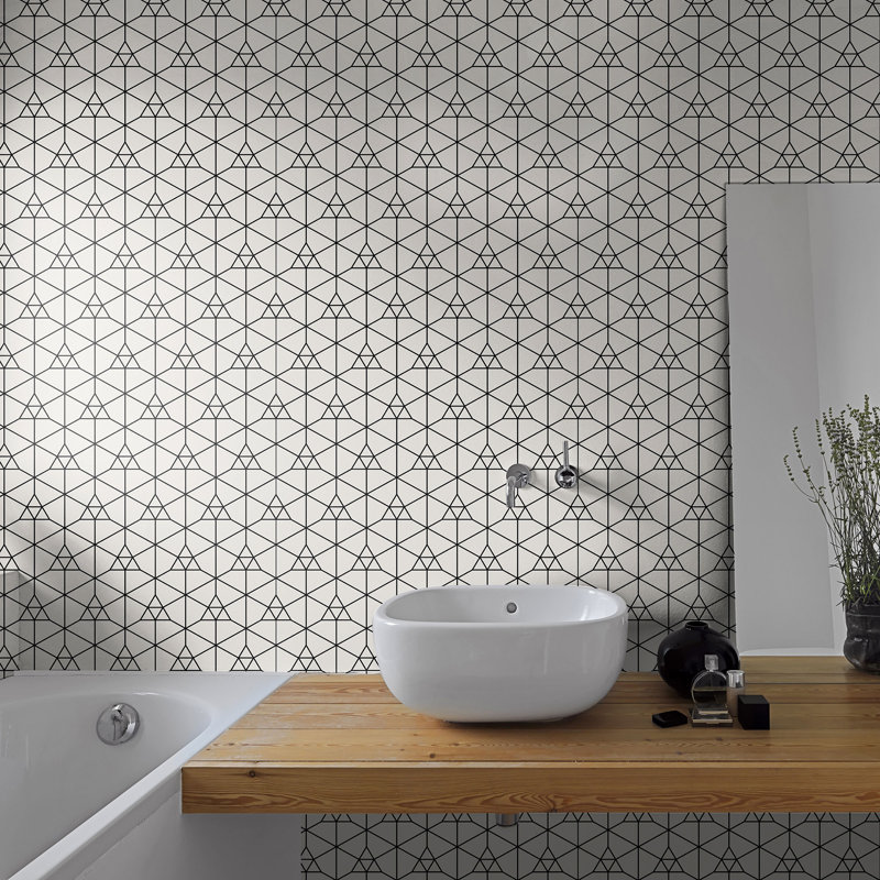Panneau de papier peint amovible Vitya Triangles, l 24 po x L 48 po