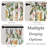 Floral Patterned Curtains Mid Century Botanical Drapes,Room Darkening Curtain,Rod Pocket Back Tab Floral Drapes,Set of 2-1078439878-1078439902