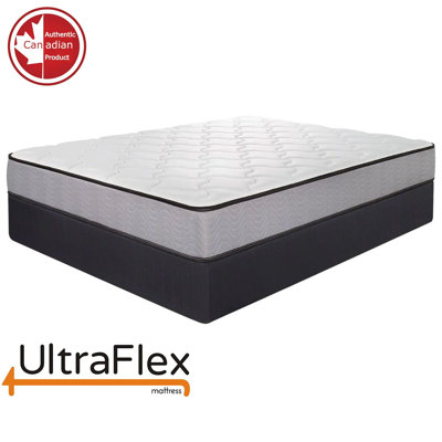 UltraFlex PARADISE - Mélange de mousse naturel très résistant, matelas à faible transfert de mouvement (fabriqué au Canada)