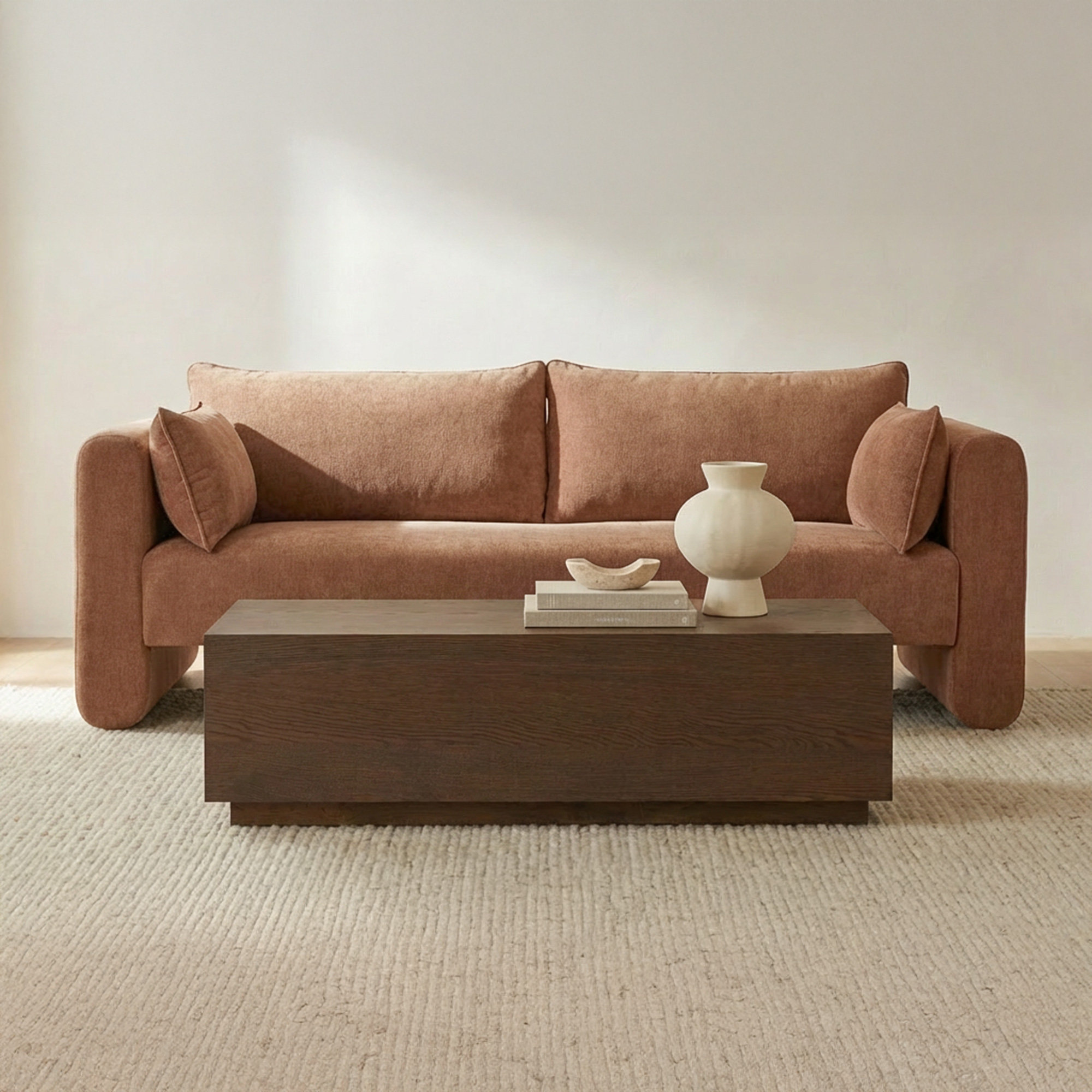 Crouch 85" Upholstered Sofa, Heritage Pink